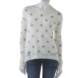 Star cream and light grey sweater